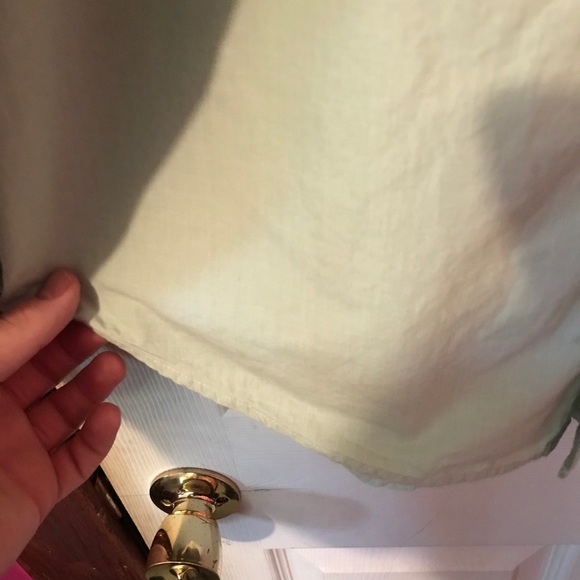 Izod Light Green LS Button Down Shirt Mens Large L - Picture 6 of 12